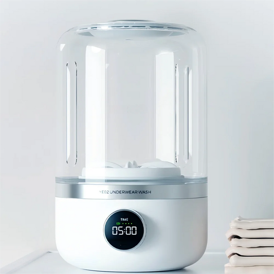 Portable Mini Washing Machine – Wireless 1L Underwear & Socks Cleaner with Dehydration Function